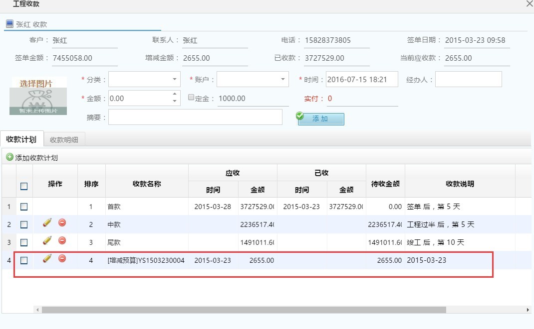 家裝預算管理，增減預算審核