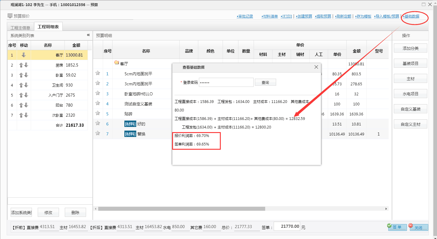 客戶預算新增：預算簽單利潤率